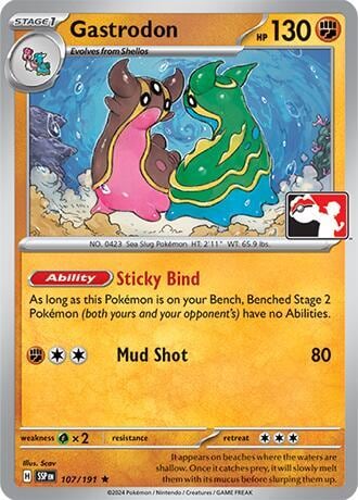 Gastrodon - 107/191, Prize Pack Series Cards 107/191