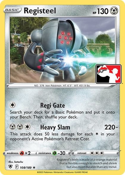 Registeel - 108/189, Prize Pack Series Cards 108/189