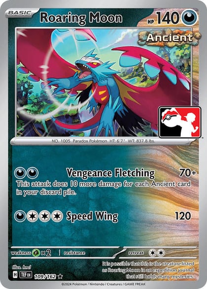 Roaring Moon - 109/162, Prize Pack Series Cards 109/162