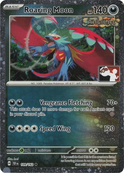 Roaring Moon - 109/162 (Cosmos Holo), Prize Pack Series Cards 109/162
