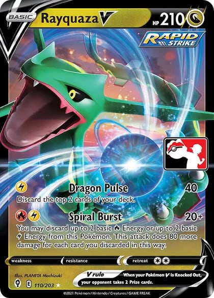 Rayquaza V - 110/203, Prize Pack Series Cards 110/203