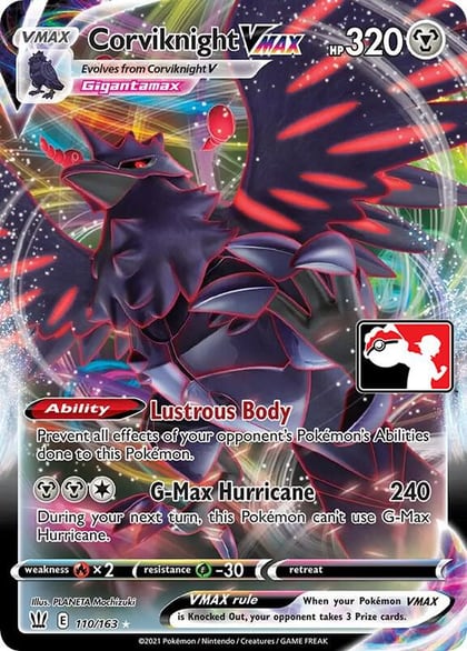 Corviknight VMAX - 110/163, Prize Pack Series Cards 110/163