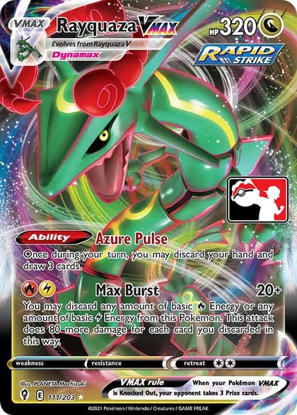 Rayquaza VMAX - 111/203, Prize Pack Series Cards 111/203