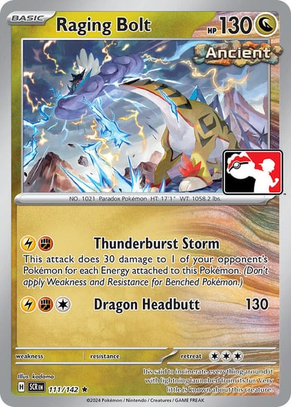 Raging Bolt - 111/142, Prize Pack Series Cards 111/142