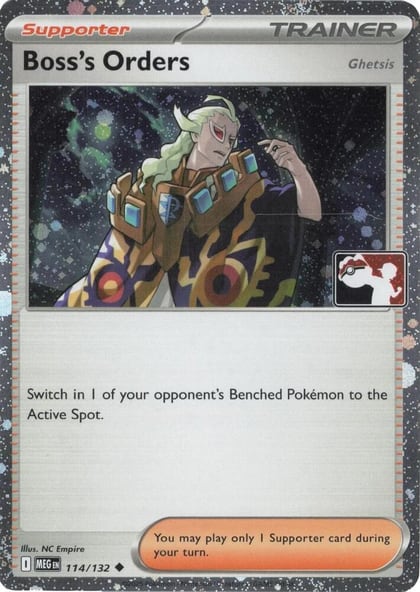 Boss's Orders [Ghetsis] - 114/132 (Cosmos Holo), Prize Pack Series Cards 114/132