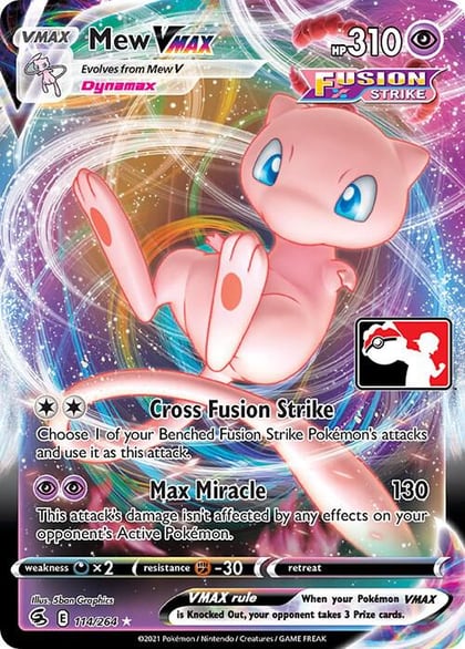 Mew VMAX - 114/264, Prize Pack Series Cards 114/264