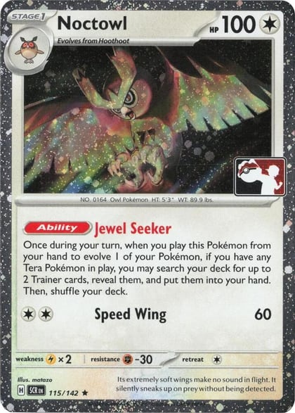 Noctowl - 115/142 (Cosmos Holo), Prize Pack Series Cards 115/142