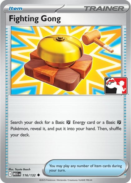 Fighting Gong - 116/132, Prize Pack Series Cards 116/132