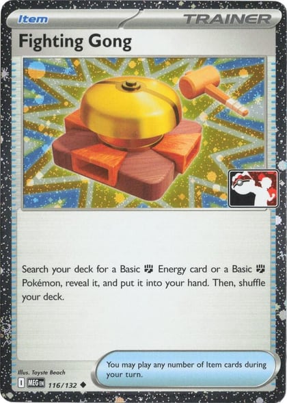 Fighting Gong - 116/132 (Cosmos Holo), Prize Pack Series Cards 116/132