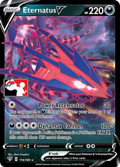 Eternatus V - 116/189, Prize Pack Series Cards 116/189