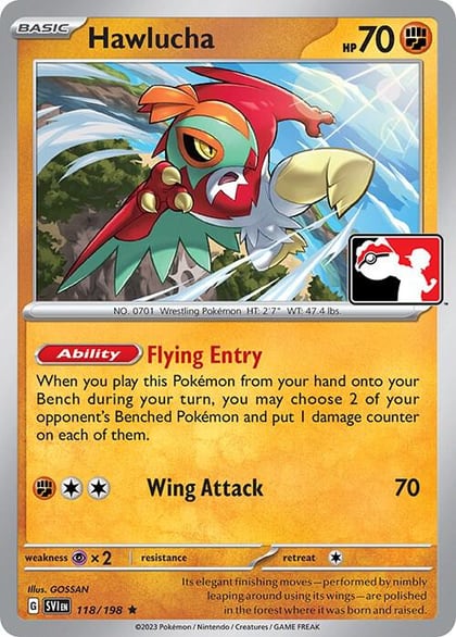 Hawlucha - 118/198, Prize Pack Series Cards 118/198