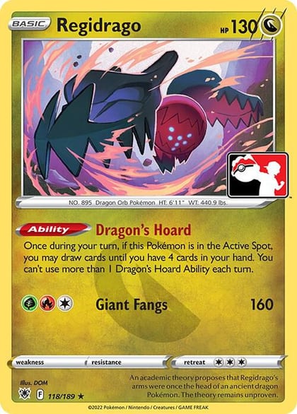 Regidrago - 118/189, Prize Pack Series Cards 118/189