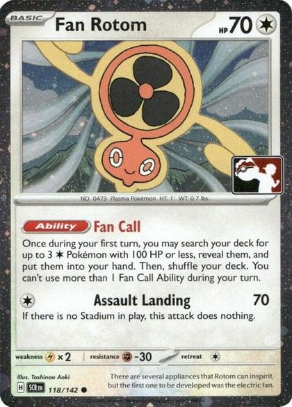 Fan Rotom - 118/142 (Cosmos Holo), Prize Pack Series Cards 118/142