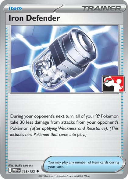 Iron Defender - 118/132, Prize Pack Series Cards 118/132