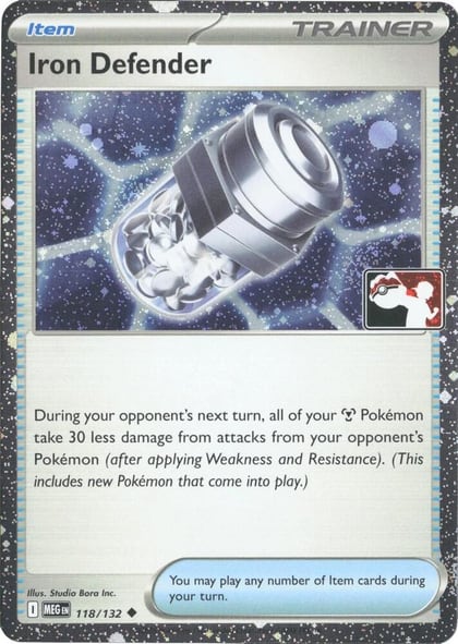 Iron Defender - 118/132 (Cosmos Holo), Prize Pack Series Cards 118/132