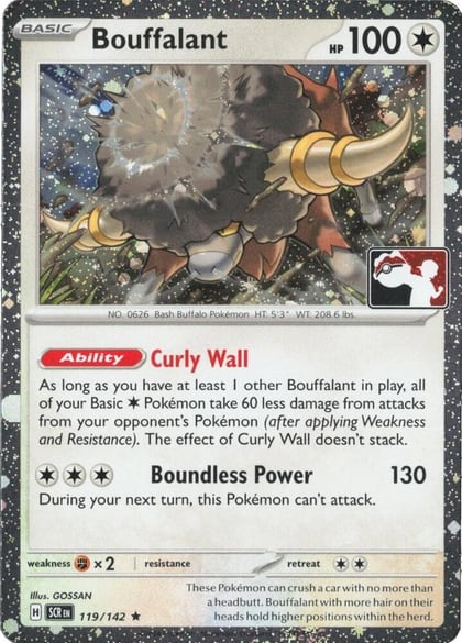 Bouffalant - 119/142 (Cosmos Holo), Prize Pack Series Cards 119/142