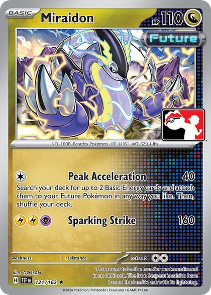 Miraidon - 121/162, Prize Pack Series Cards 121/162