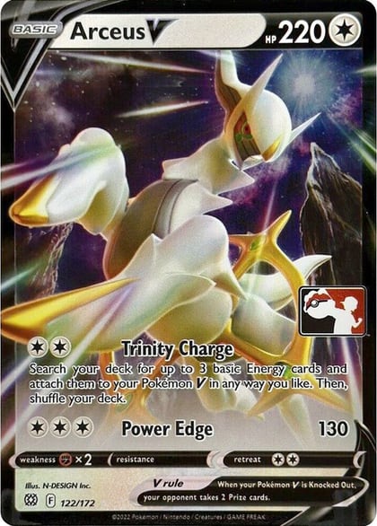 Arceus V - 122/172, Prize Pack Series Cards 122/172