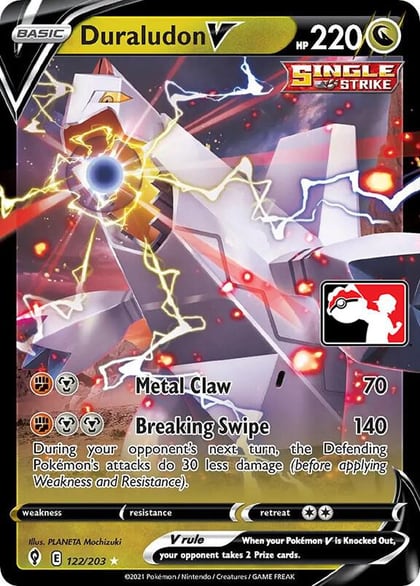 Duraludon V - 122/203, Prize Pack Series Cards 122/203