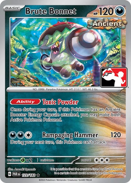 Brute Bonnet - 123/182, Prize Pack Series Cards 123/182