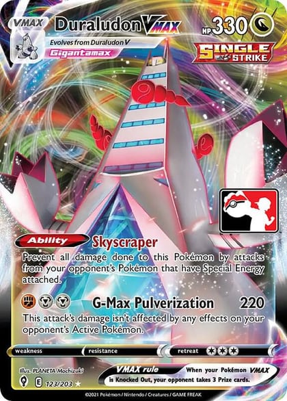 Duraludon VMAX - 123/203, Prize Pack Series Cards 123/203