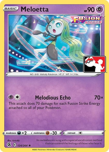 Meloetta - 124/264, Prize Pack Series Cards 124/264