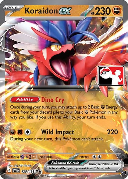 Koraidon ex - 125/198, Prize Pack Series Cards 125/198