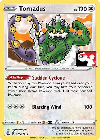 Tornadus - 126/172, Prize Pack Series Cards 126/172