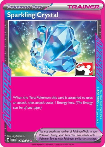 Sparkling Crystal - 129/131, Prize Pack Series Cards 129/131