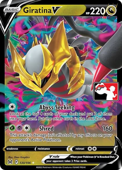 Giratina V - 130/196, Prize Pack Series Cards 130/196
