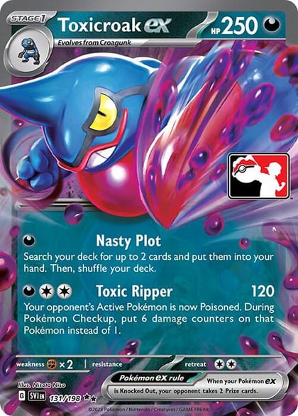 Toxicroak ex - 131/198, Prize Pack Series Cards 131/198