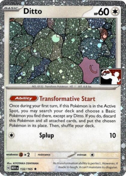 Ditto - 132/165 (Cosmos Holo), Prize Pack Series Cards 132/165