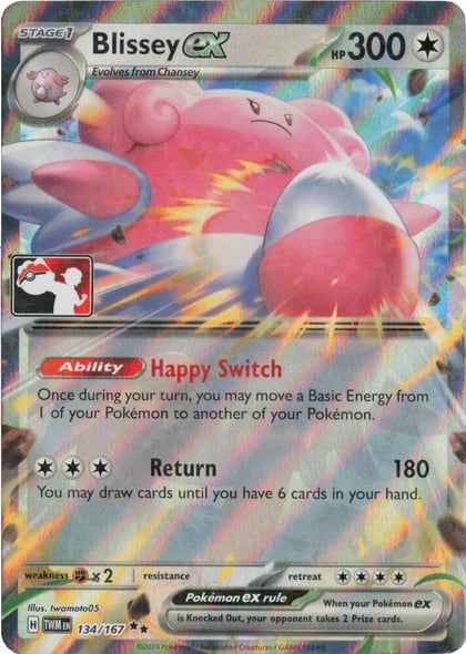 Blissey ex - 134/167, Prize Pack Series Cards 134/167