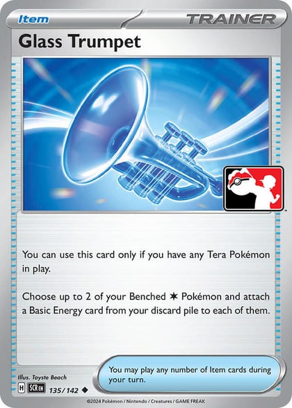 Glass Trumpet - 135/142, Prize Pack Series Cards 135/142