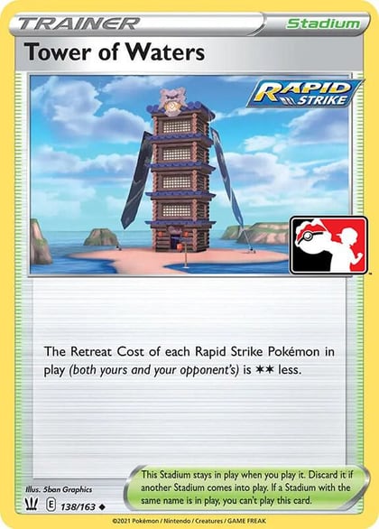 Tower of Waters - 138/163, Prize Pack Series Cards 138/163