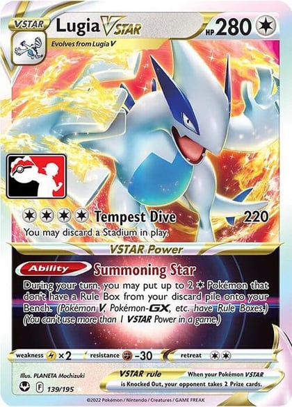 Lugia VSTAR - 139/195, Prize Pack Series Cards 139/195