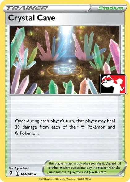 Crystal Cave - 144/203, Prize Pack Series Cards 144/203