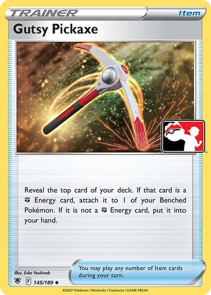 Gutsy Pickaxe - 145/189, Prize Pack Series Cards 145/189