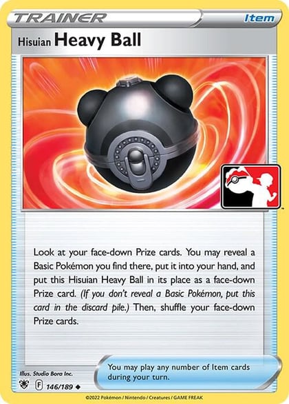 Hisuian Heavy Ball - 146/189, Prize Pack Series Cards 146/189