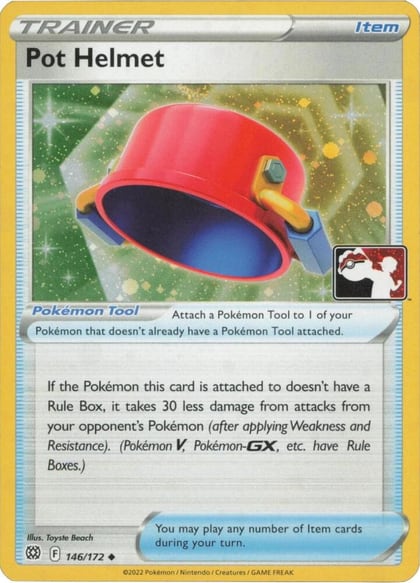 Pot Helmet - 146/172 (Cosmos Holo), Prize Pack Series Cards 146/172