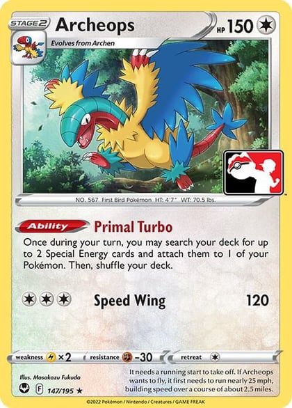 Archeops - 147/195, Prize Pack Series Cards 147/195
