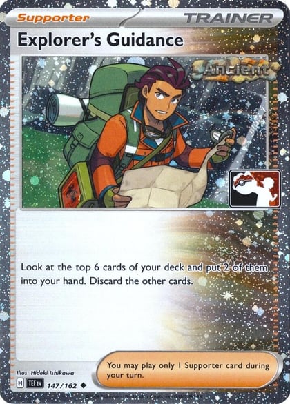 Explorer's Guidance - 147/162 (Cosmos Holo), Prize Pack Series Cards 147/162