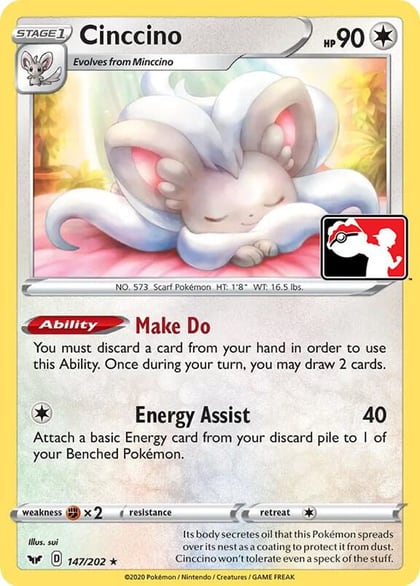 Cinccino - 147/202, Prize Pack Series Cards 147/202
