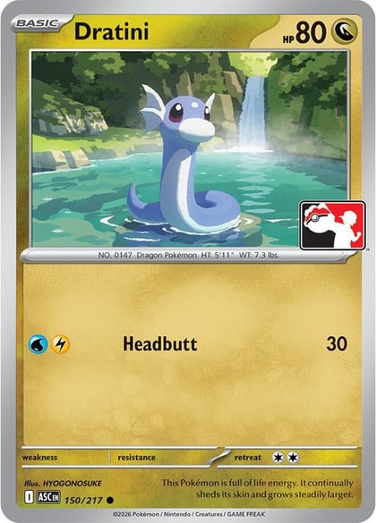 Dratini - 150/217, Prize Pack Series Cards 150/217