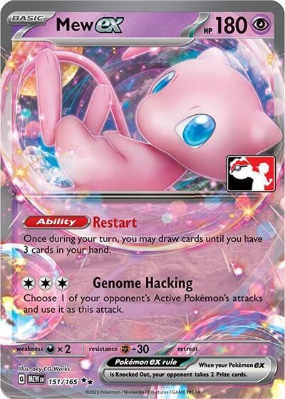 Mew ex - 151/165, Prize Pack Series Cards 151/165