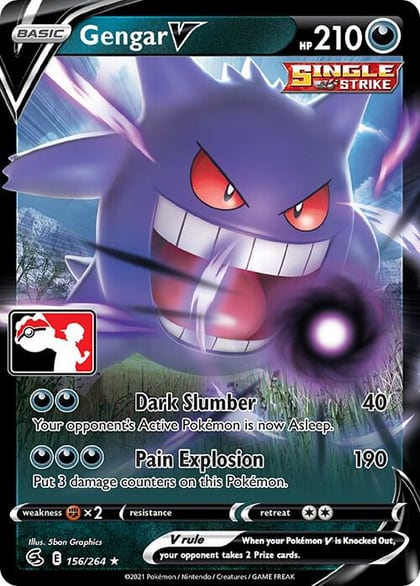 Gengar V - 156/264, Prize Pack Series Cards 156/264