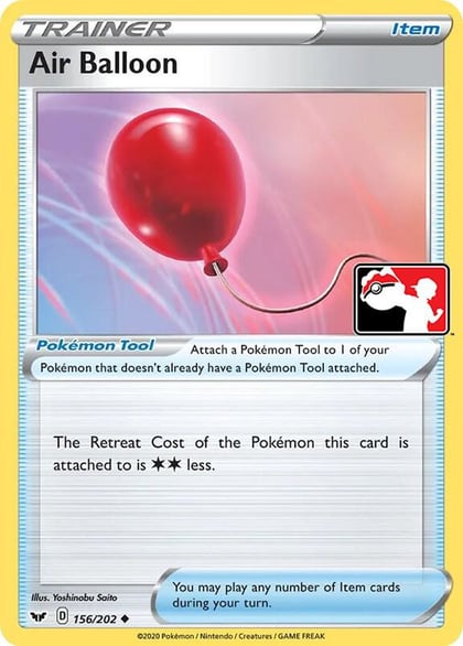 Air Balloon - 156/202, Prize Pack Series Cards 156/202