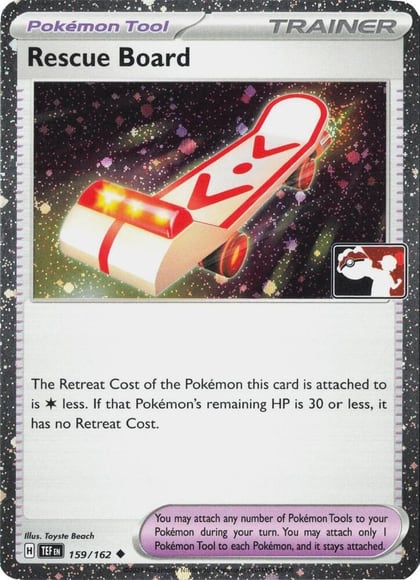 Rescue Board - 159/162 (Cosmos Holo), Prize Pack Series Cards 159/162