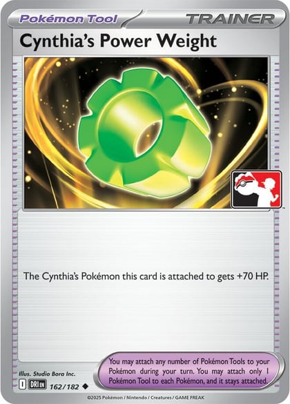 Cynthia's Power Weight - 162/182, Prize Pack Series Cards 162/182