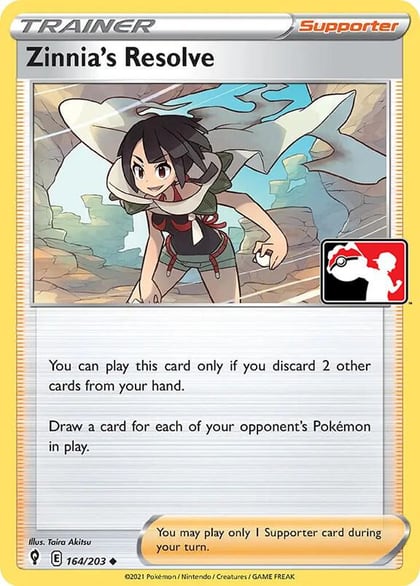 Zinnia's Resolve - 164/203, Prize Pack Series Cards 164/203